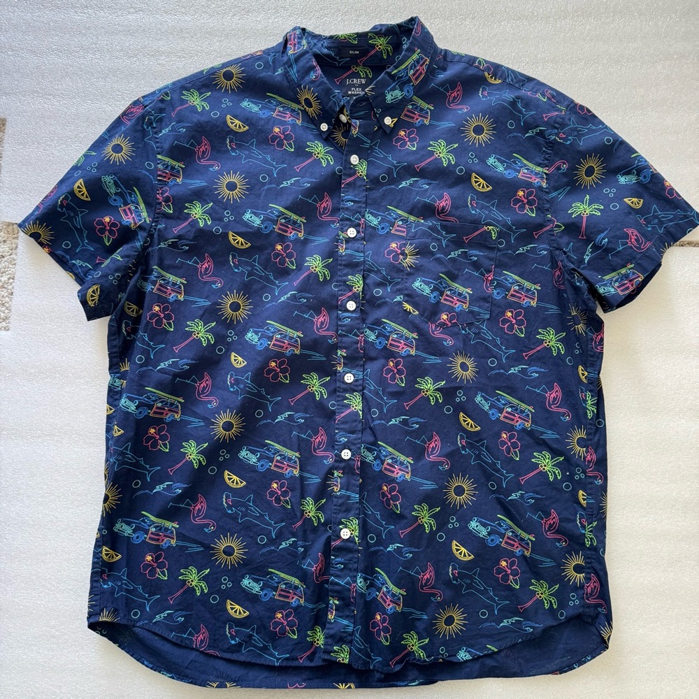 J. Crew Multicolor Patterned Men's Shirt